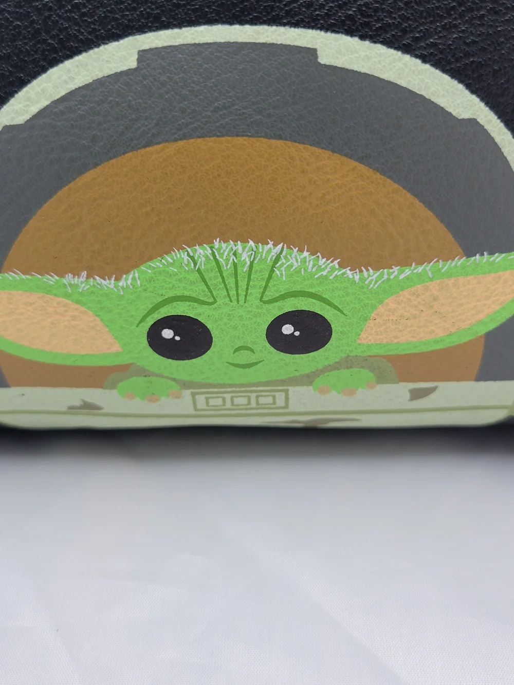 Danielle Nicole Black Toiletry Bag with Green Baby Yoda Graphic